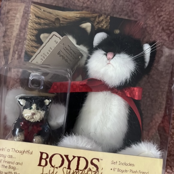 Boyd’s bears black cat plush gift set new in box - Picture 2 of 8